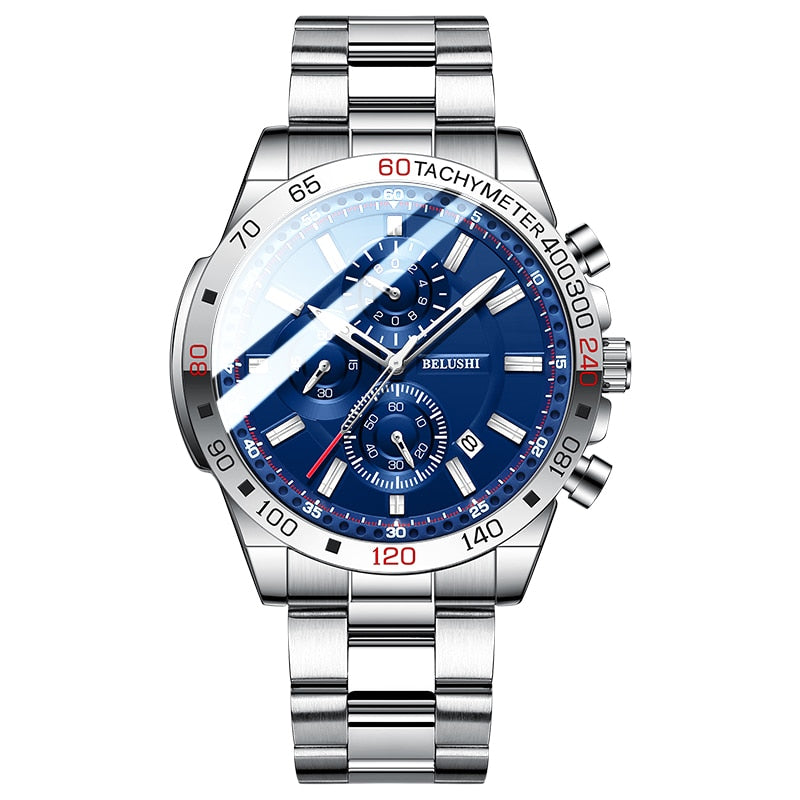 Men's Watches Luxury Watch for Men Waterproof Chronograph Quartz Military Watch Belushi Men'S Sports Watch Male Relojes