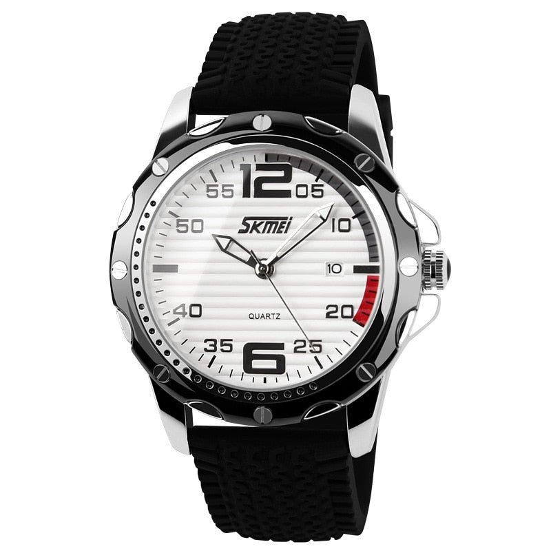 SKMEI 0992 Famous Brand Sport Jelly Quartz Men Casual Watch Calendar Date Work For Luxury Brand Men Dress Wristwatch 30M Waterproof