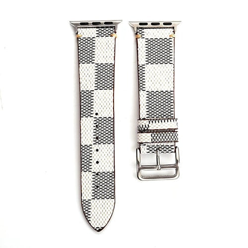 Plaid Leather Watch Band for Apple Watch iwatch 38/40mm 42/44mm Series 1 2 3 4 Men's Women's Wirst Watch Strap Belt Bracelet.
