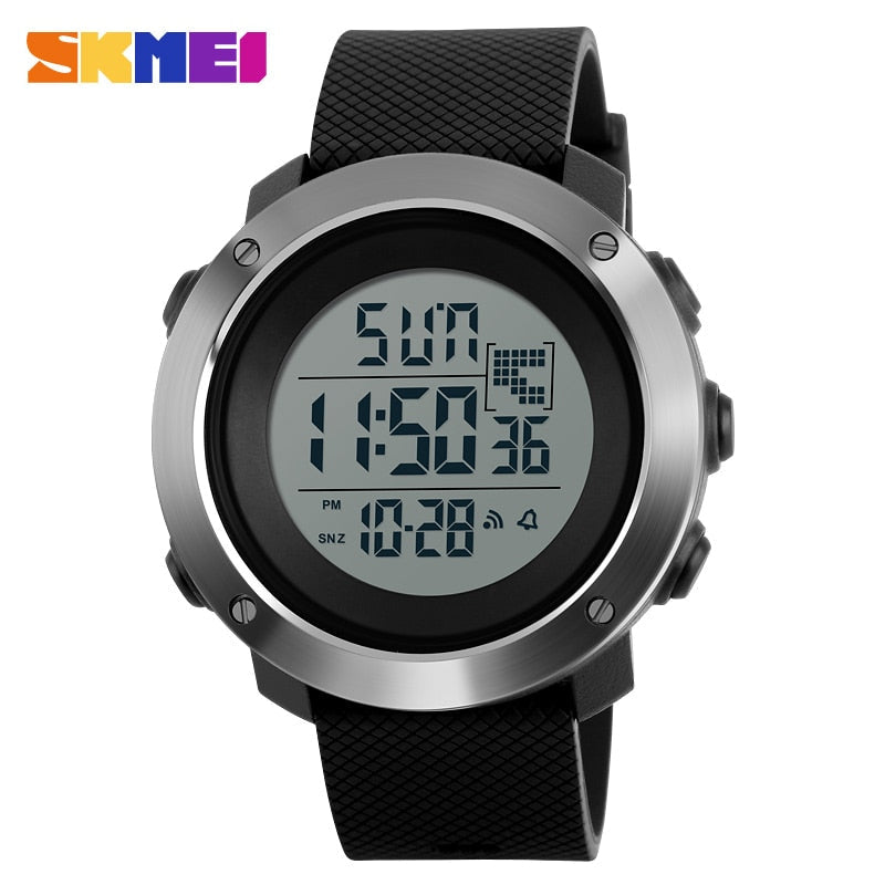 Skmei 1268 & 1267 Fashion Men Sports Watches Chrono Double Time Digital Wristwatches Mens Digital LED Electronic Clock Man Relogio Masculino