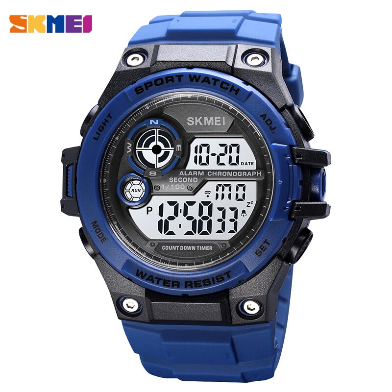 SKMEI 1759 2021 New Sport Watches 100M Waterproof Digital Watch Fashion Countdown Chrono Clock Men Casual LED Display Hour Reloj Hombe