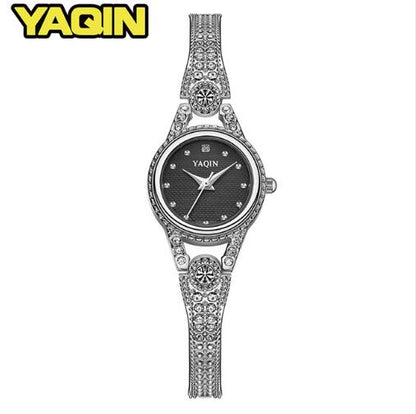 YAQIN women watch with diamond ladies jewelry bracelet watch