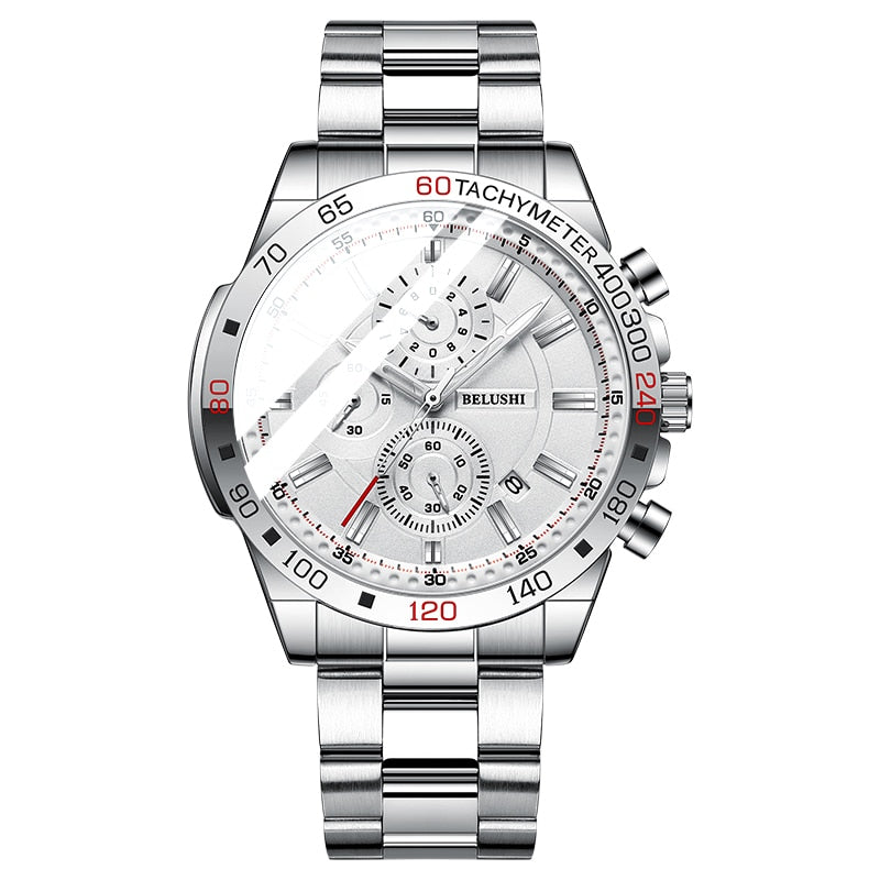 Men's Watches Luxury Watch for Men Waterproof Chronograph Quartz Military Watch Belushi Men'S Sports Watch Male Relojes