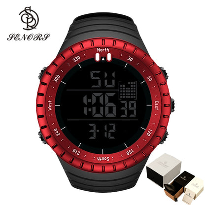Senors Digital Watch Sport Men Outdoor Waterproof Digital Watches LED Electronic Wristwatch Military Alarm Male Clock Relogio