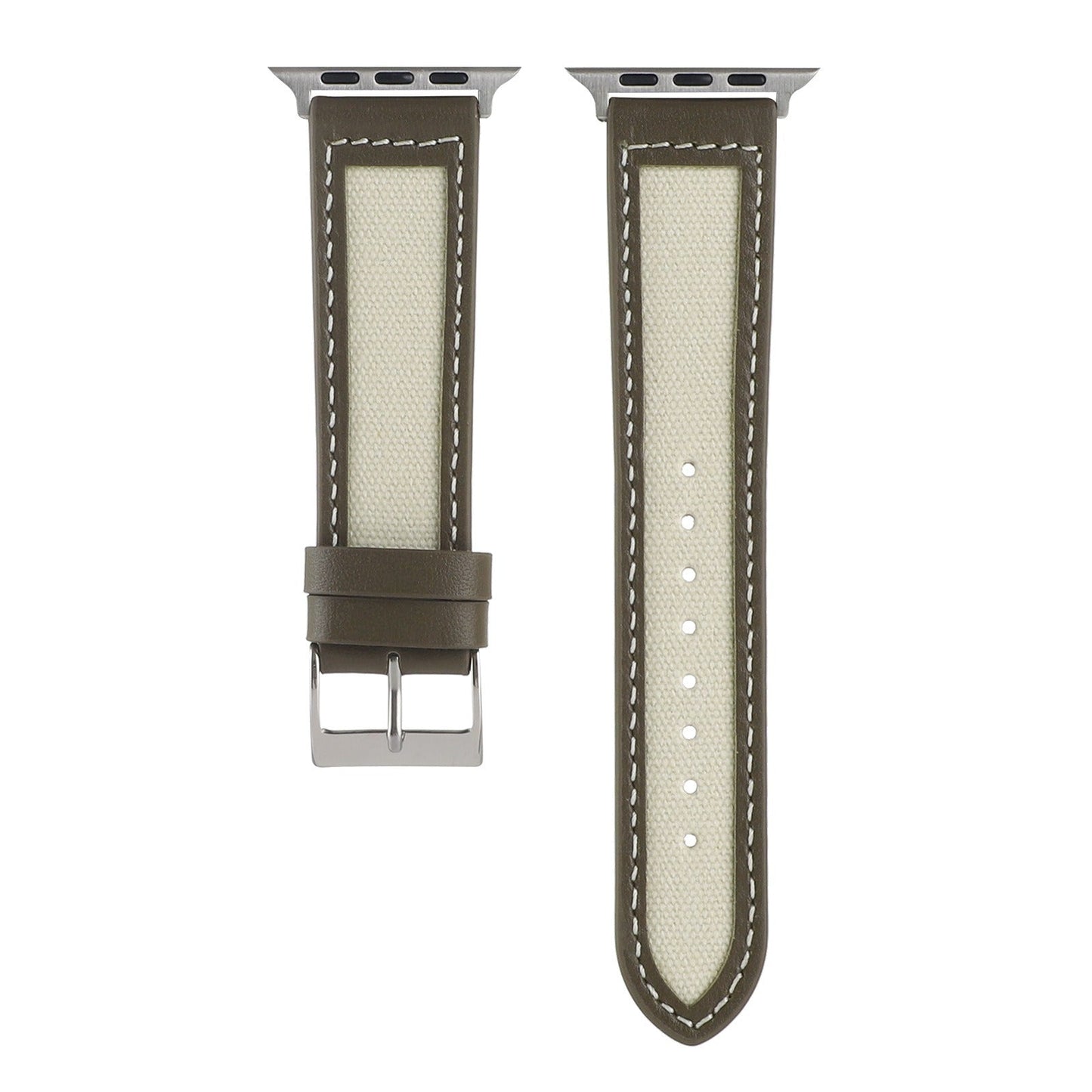 Suitable for Apple Watch Strap Apple Watch7-1 Leather Strap iwatch7 Simple Canvas Leather Strap