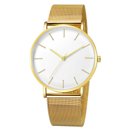 Montre Femme Modern Fashion Black Quartz Watch Women Mesh Stainless Steel Bracelet High Quality Casual Wrist Watch