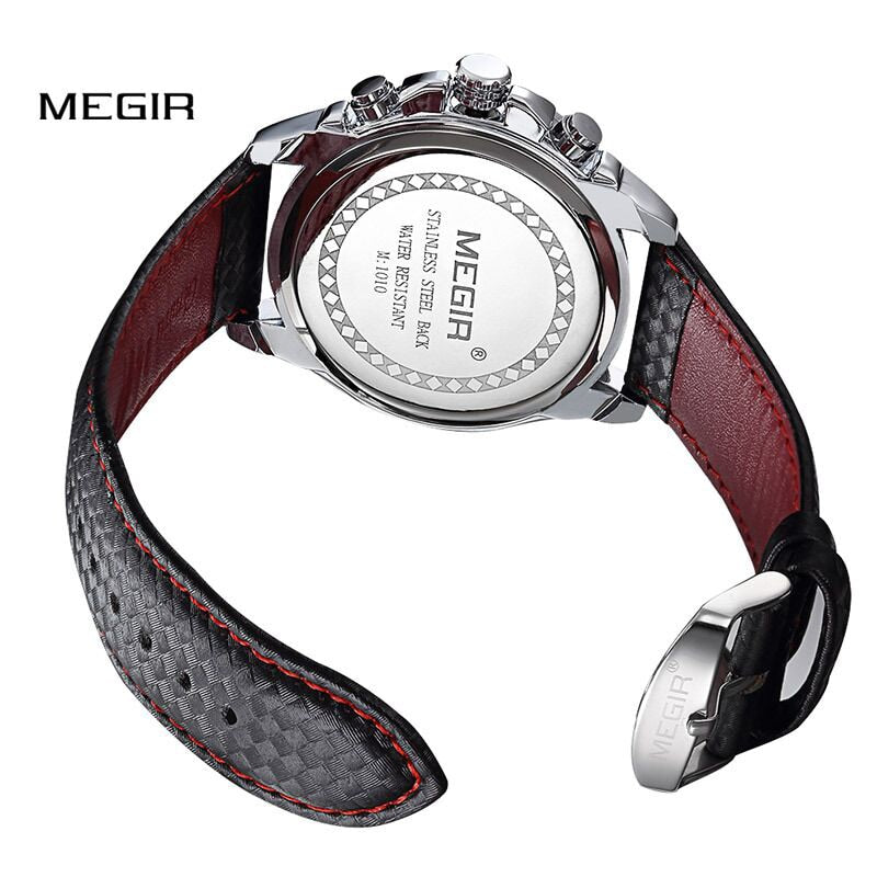 MEGIR Men's Watches Top Brand Luxury Quartz Watch Men Fashion Casual Luminous Waterproof Clock Relogio Masculino 1010