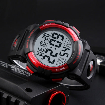 SKMEI 1258 Chrono Men Watch Top Luxury Brand Sport Watch Electronic Digital Male Wrist Clock Man 50M Waterproof Men's Watches 1258