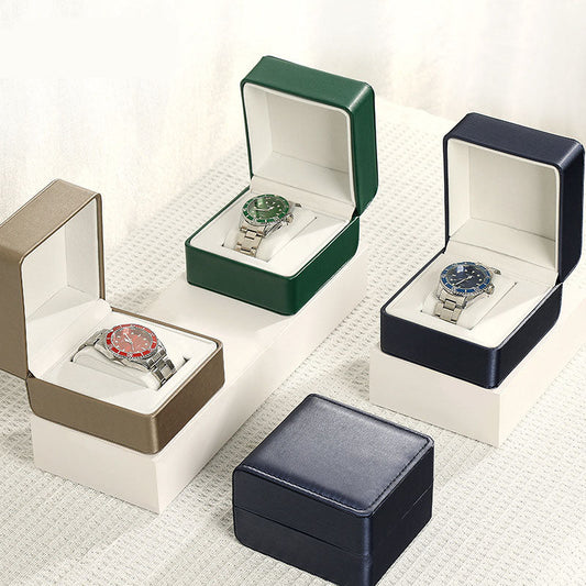 New PU Leather Watch Box High-end Watch Jewelry Packaging Box Storage Display Gift Box