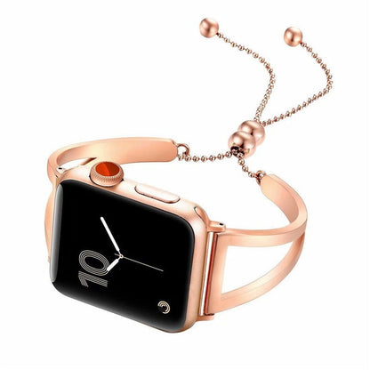 Watchbands for Apple Watch Band 38mm 42mm Girl Women Stainless Steel Metal Jewelry Bracelet Link Wrist Strap for iWatch Belts