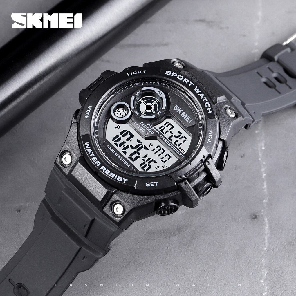 SKMEI 1759 2021 New Sport Watches 100M Waterproof Digital Watch Fashion Countdown Chrono Clock Men Casual LED Display Hour Reloj Hombe