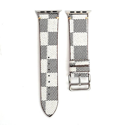 Plaid Leather Watch Band for Apple Watch iwatch 38/40mm 42/44mm Series 1 2 3 4 Men's Women's Wirst Watch Strap Belt Bracelet.
