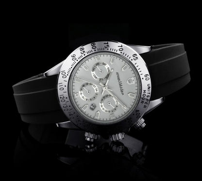 mens watchesr men leather watch automatic day date black bay belts strap quartz clock