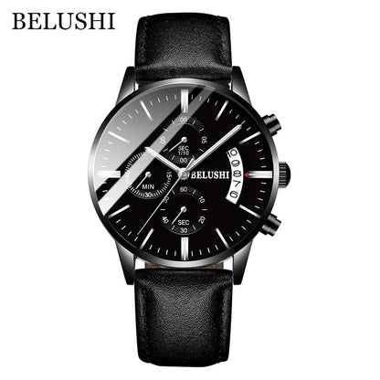 Men's Watch Luxury Brand BELUSHI High-end Man Business Casual Watches Mens Waterproof Sports Quartz Wristwatch relogio masculino
