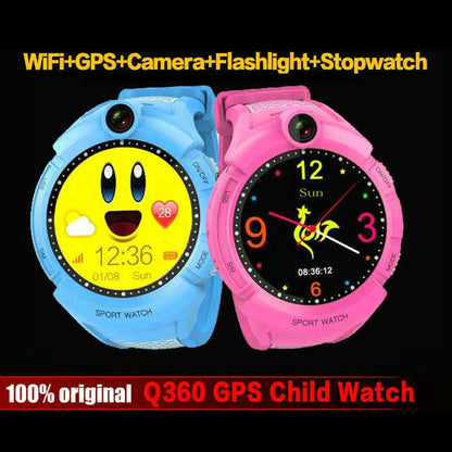Q360 Kids Smart Watch with Camera GPS WIFI Location Child smartwatch SOS Anti-Lost Monitor Tracker baby WristWatch