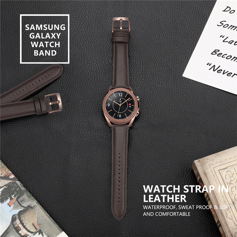 For Samsung Galaxy Watch 3 Huami GTRS Huawei GT2e watch 20/22mm original leather strap