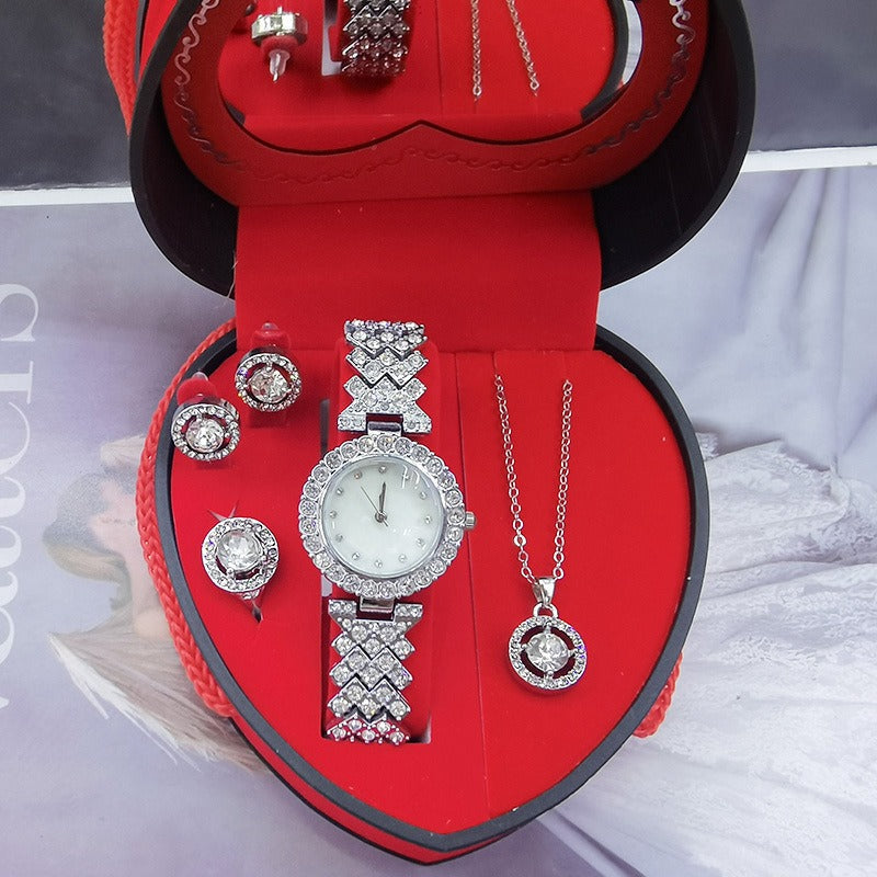 Valentine's Day gift New Valentine's Day Watch Jewelry Gift Box Fashion Women's Watch Set