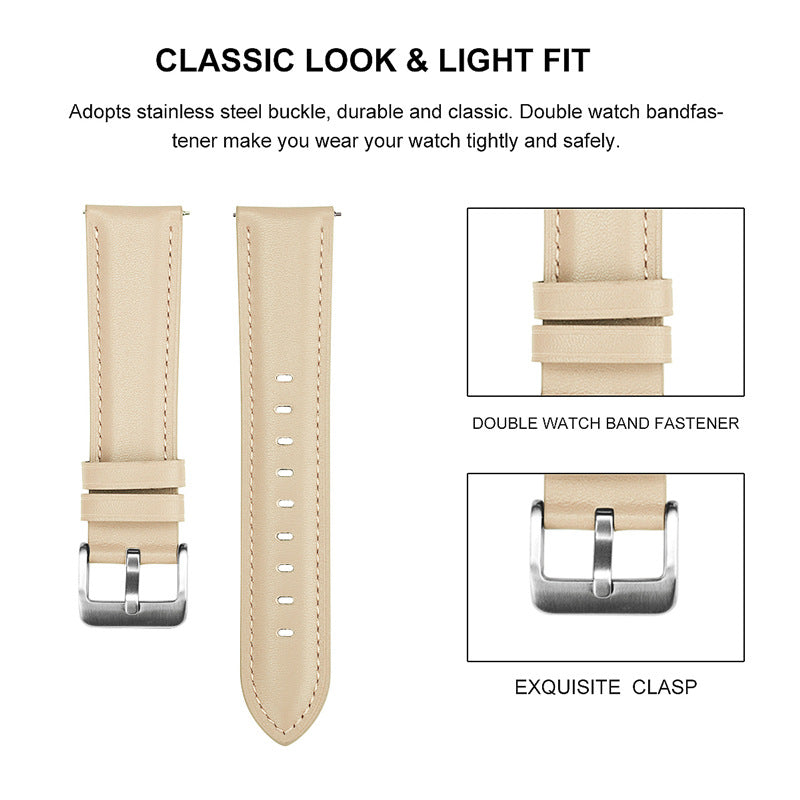 For Samsung Galaxy Watch 3 Huami GTRS Huawei GT2e watch 20/22mm original leather strap