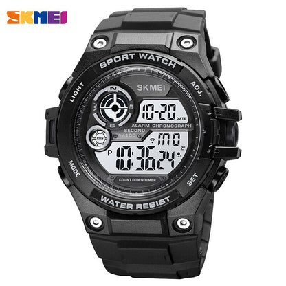 SKMEI 1759 2021 New Sport Watches 100M Waterproof Digital Watch Fashion Countdown Chrono Clock Men Casual LED Display Hour Reloj Hombe