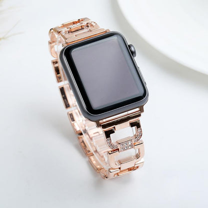 Diamond Stainless Steel Wristband Compatible Apple Watch Band  4,3,2,1