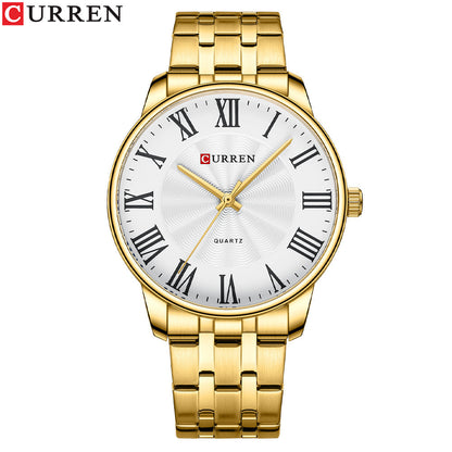 Men's Watch Fashion Men's Watch Business Quartz Watch Steel Band Watch