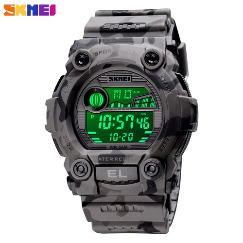 SKMEI 1633 New Men's Watches SKMEI Sports Digital Alarm LED Wristwatch For Male Gift Waterproof Electronic Women Clock Relojes Hombre