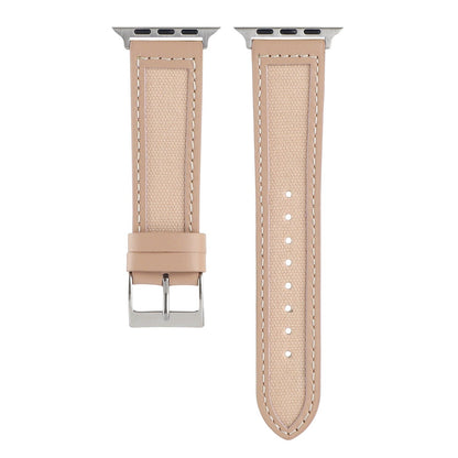 Suitable for Apple Watch Strap Apple Watch7-1 Leather Strap iwatch7 Simple Canvas Leather Strap