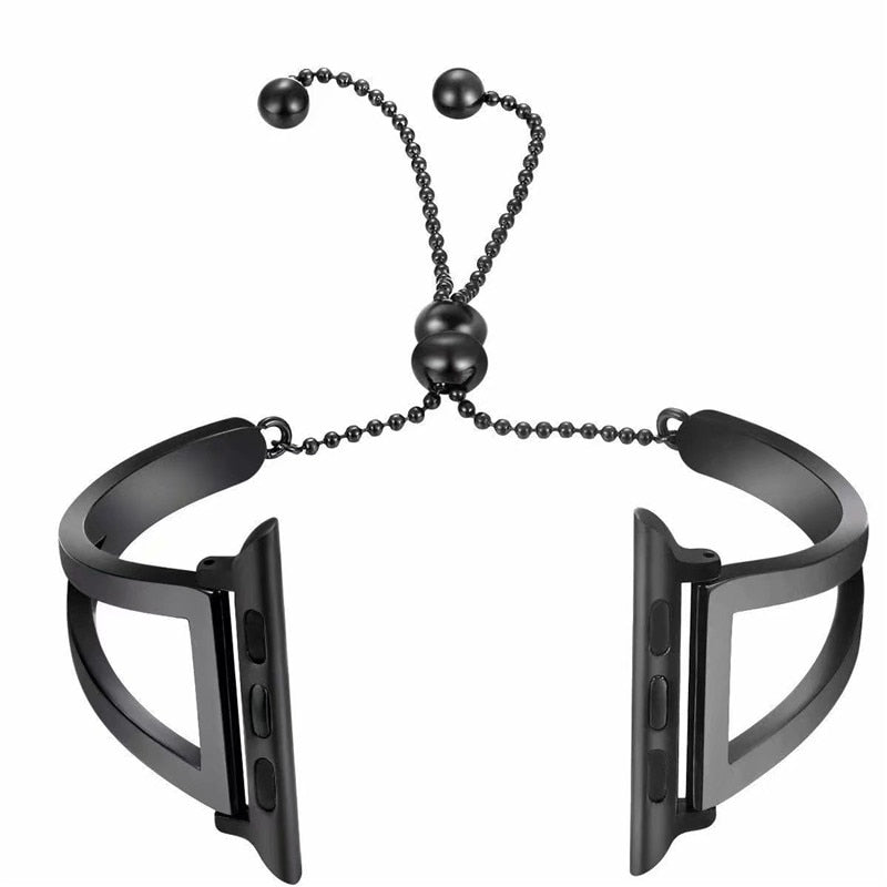 Watchbands for Apple Watch Band 38mm 42mm Girl Women Stainless Steel Metal Jewelry Bracelet Link Wrist Strap for iWatch Belts