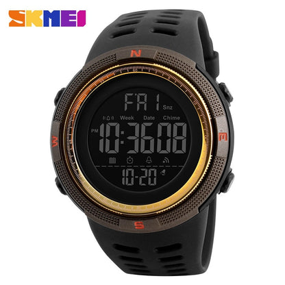 SKMEI 1251 Fashion Outdoor Sport Watch Men Multifunction Watches Alarm Clock Chrono 5Bar Waterproof Digital Watch reloj hombre