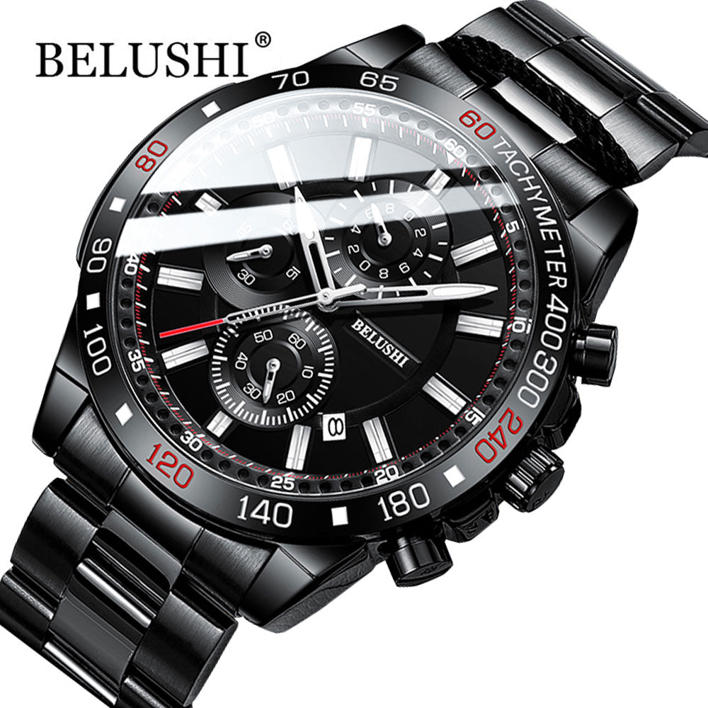 Men's Watches Luxury Watch for Men Waterproof Chronograph Quartz Military Watch Belushi Men'S Sports Watch Male Relojes