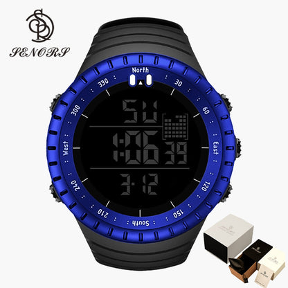 Senors Digital Watch Sport Men Outdoor Waterproof Digital Watches LED Electronic Wristwatch Military Alarm Male Clock Relogio