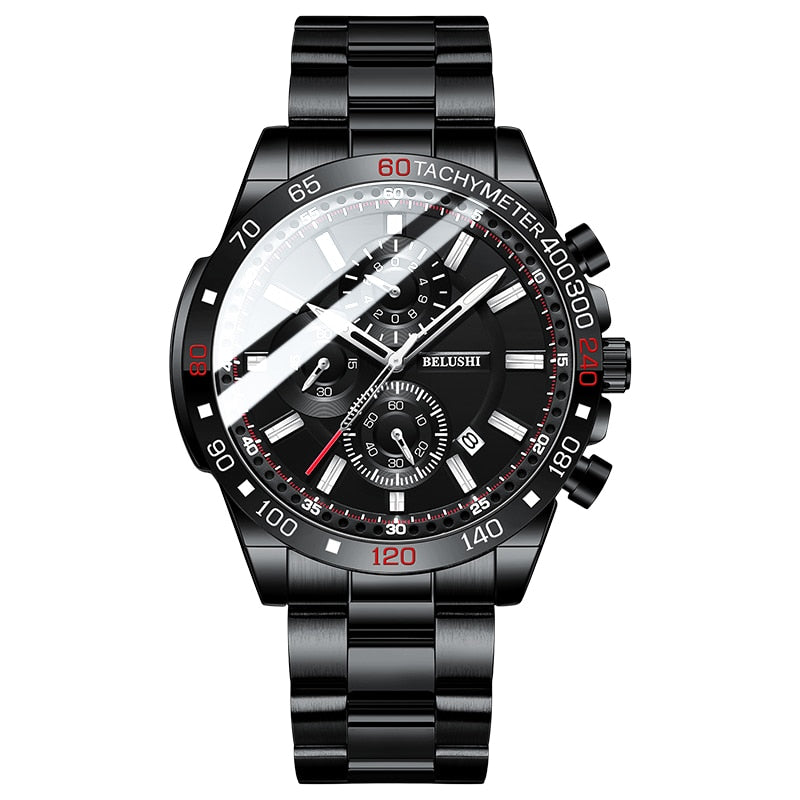 Men's Watches Luxury Watch for Men Waterproof Chronograph Quartz Military Watch Belushi Men'S Sports Watch Male Relojes