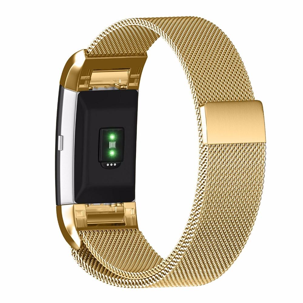 Milanese Magnet watchband For Fitbit Charge 2