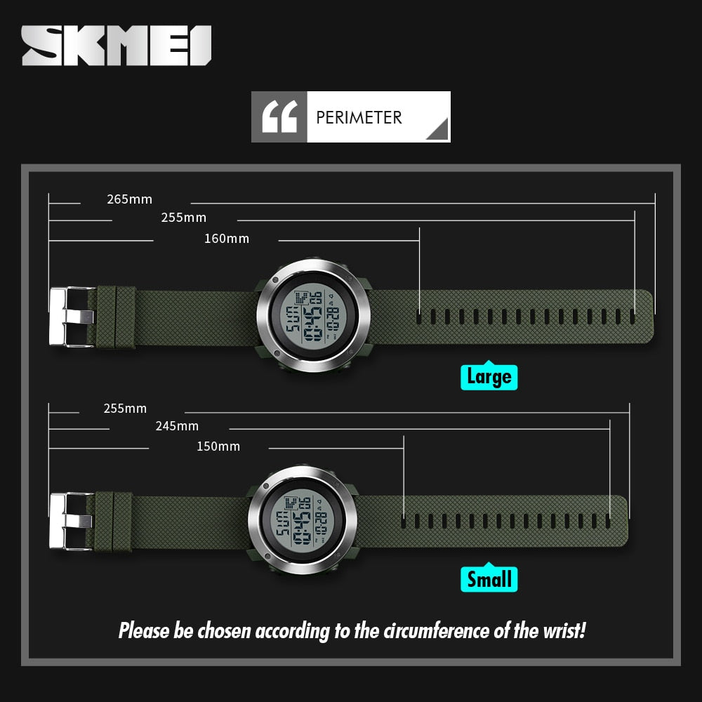 Skmei  1268 & 1267 Fashion Men Sports Watches Chrono Double Time Digital Wristwatches Mens Digital LED Electronic Clock Man Relogio Masculino