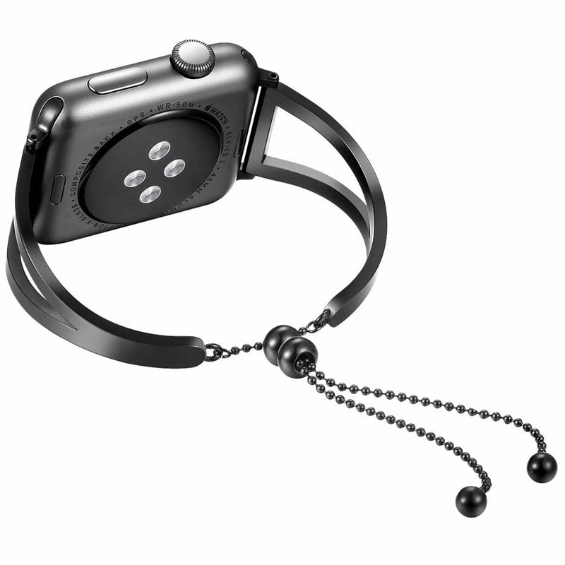 Watchbands for Apple Watch Band 38mm 42mm Girl Women Stainless Steel Metal Jewelry Bracelet Link Wrist Strap for iWatch Belts