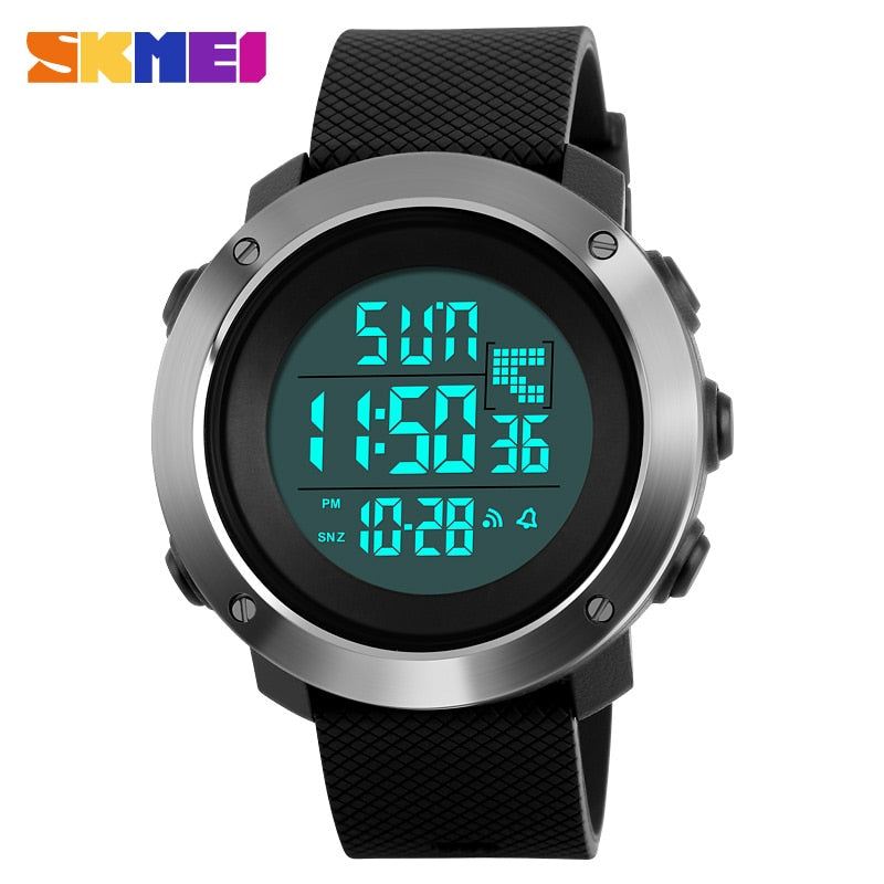 Skmei  1268 & 1267 Fashion Men Sports Watches Chrono Double Time Digital Wristwatches Mens Digital LED Electronic Clock Man Relogio Masculino