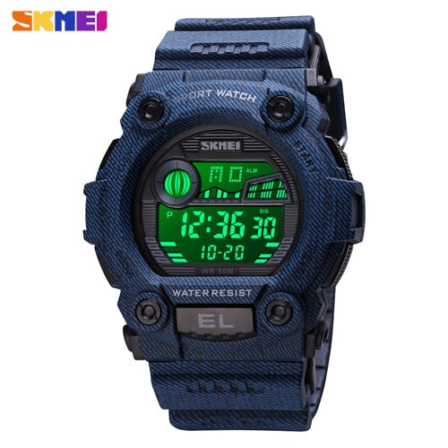 SKMEI 1633 New Men's Watches SKMEI Sports Digital Alarm LED Wristwatch For Male Gift Waterproof Electronic Women Clock Relojes Hombre