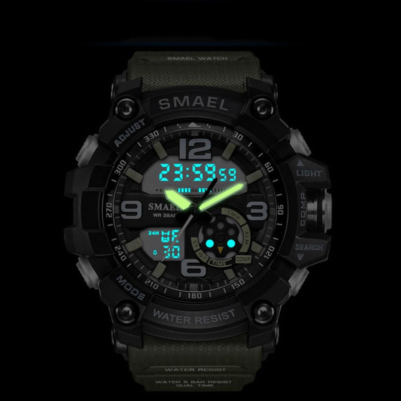 SMAEL 1617B Digital Watch Men Sport Super Cool Men's Quartz Sports Watches Luxury Brand LED Military Wristwatch Male xfcs
