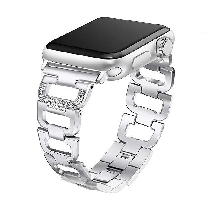 Diamond Stainless Steel Wristband Compatible Apple Watch Band  4,3,2,1