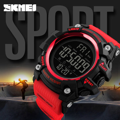 SKMEI  1384 Men's Sports Watch Fashion Digital Mens Watches Waterproof Countdown Dual Time shock Wristwatches Relogio Masculino