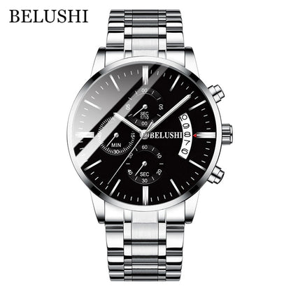 Men's Watch Luxury Brand BELUSHI High-end Man Business Casual Watches Mens Waterproof Sports Quartz Wristwatch relogio masculino
