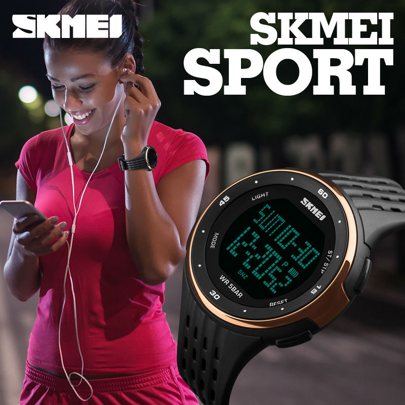 SKMEI 1219 Men Digital Watch LED Display Waterproof Male Wristwatches Chronograph Calendar Alarm Sport Watches Relogio Masculino