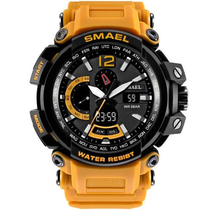 SMAEL 1702 Top Brand Luxury Sport Watch Men Digital Watches 5Bar Waterproof Military Dual Display Wristwatches Relogio Masculino