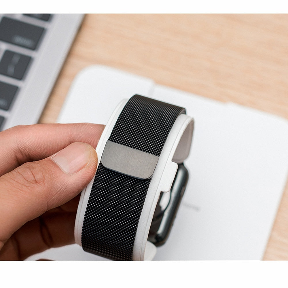 Milanese Loop For Apple Watch band 42mm/38mm iwatch strap 44mm/40mm Stainless Steel Bracelet watchband Apple watch 4/3/2/1