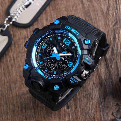 New Fashion Men Sports Watches SKMEI 1155B Men Quartz Analog LED Digital Clock Man Military Waterproof Watch Relogio Masculino 1155B