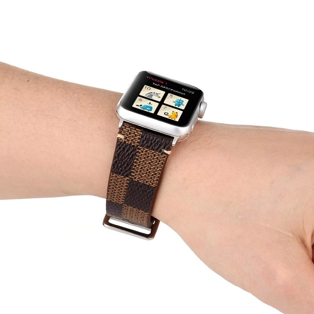 Plaid Leather Watch Band for Apple Watch iwatch 38/40mm 42/44mm Series 1 2 3 4 Men's Women's Wirst Watch Strap Belt Bracelet.
