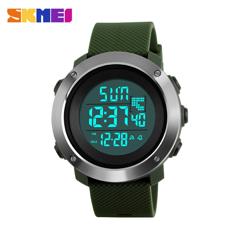 Skmei  1268 & 1267 Fashion Men Sports Watches Chrono Double Time Digital Wristwatches Mens Digital LED Electronic Clock Man Relogio Masculino