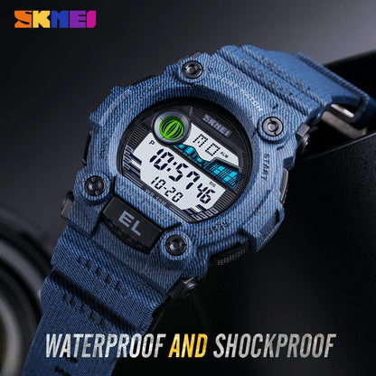 SKMEI 1633 New Men's Watches SKMEI Sports Digital Alarm LED Wristwatch For Male Gift Waterproof Electronic Women Clock Relojes Hombre