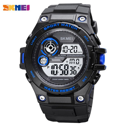 SKMEI 1759 2021 New Sport Watches 100M Waterproof Digital Watch Fashion Countdown Chrono Clock Men Casual LED Display Hour Reloj Hombe