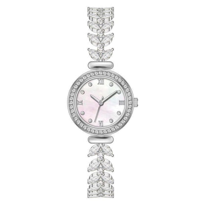 New Diamond Mermaid Fishbone Hand Chain Watch Fashionable Style Fishbone Chain Women's Watch